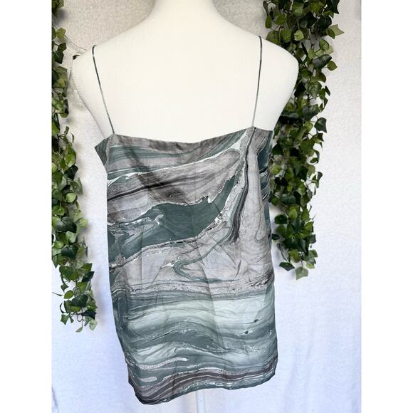 NWT Maison de Papillon Silk Eva Habotai Marble Camisole Top Medium - Picture 8 of 12